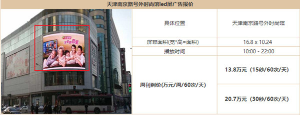 天津戶外樓宇LED大屏廣告報(bào)價(jià) 天津戶外樓宇LED大屏廣告報(bào)價(jià)