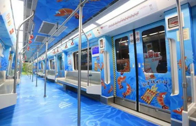 昆明地鐵1、2、6號線列車車廂內(nèi)廣告