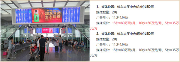 合肥南高鐵站LED屏廣告價(jià)格 合肥南高鐵站LED屏廣告價(jià)格