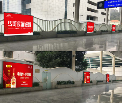廈門站南、北一站臺(tái)燈箱廣告