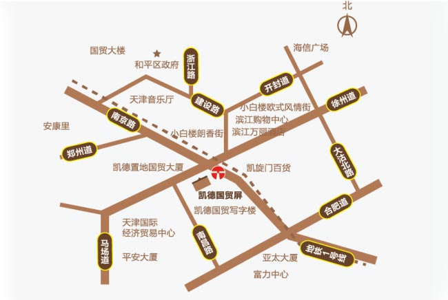 凱德國貿區(qū)位圖