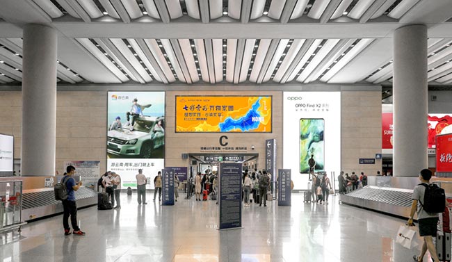 昆明機(jī)場行李提取廳都有哪些LED媒體？