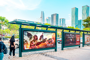 全國候車亭廣告案例，院線電影北京候車亭廣告，廣州候車亭廣告，深圳候車亭廣告