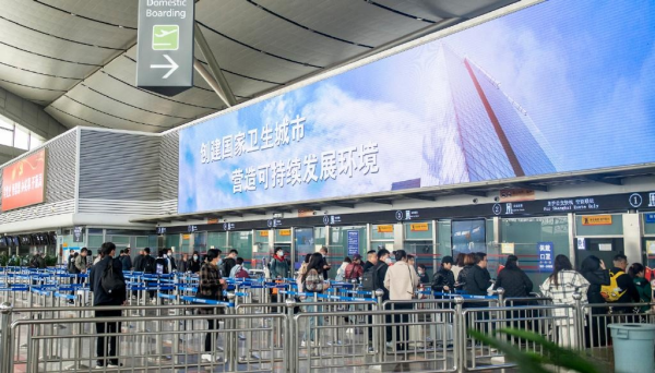 太原機場廣告價格？太原武宿機場航站樓最大LED廣告牌位置優(yōu)勢
