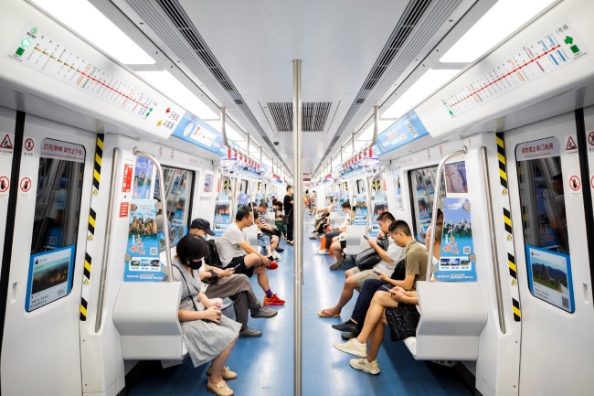 福州地鐵車內(nèi)貼紙內(nèi)包車廣告文旅投放案例，福州地鐵列車廣告價格