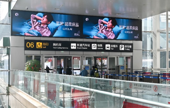 重慶江北機場T3航站樓國內(nèi)到達LED大屏廣告，重慶機場大屏廣告價格