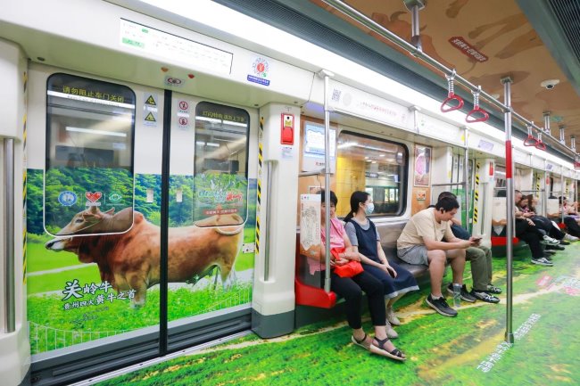 廣州地鐵9號線內(nèi)包車廂貼廣告投放，廣州地鐵全包車廣告價格