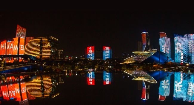 杭州錢塘新城燈光秀的美與廣告效果分析