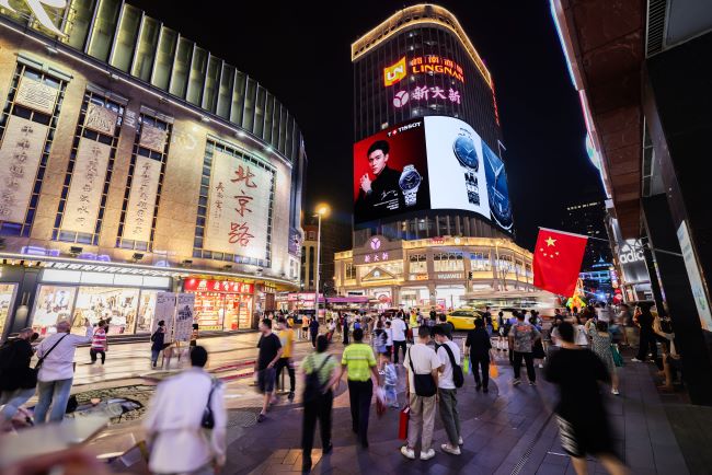 廣州北京路步行街新大新LED廣告投放，廣州LED大屏廣告價(jià)格
